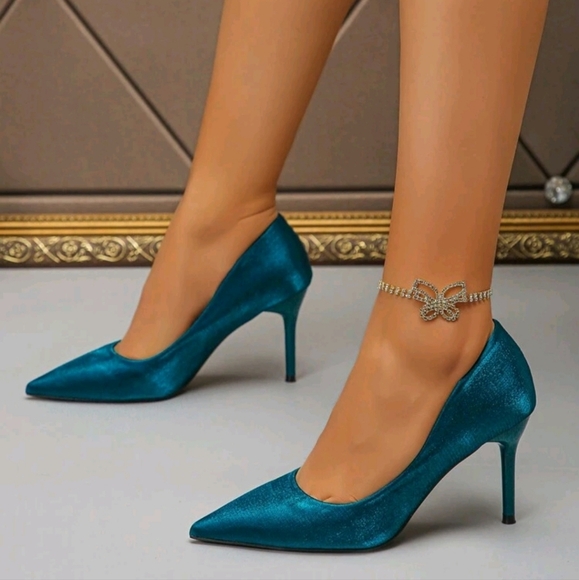 Pointed Toe High Heels,Non-Fatiguing,Professional & Commute,Versatile Suede Pump - Picture 1 of 5